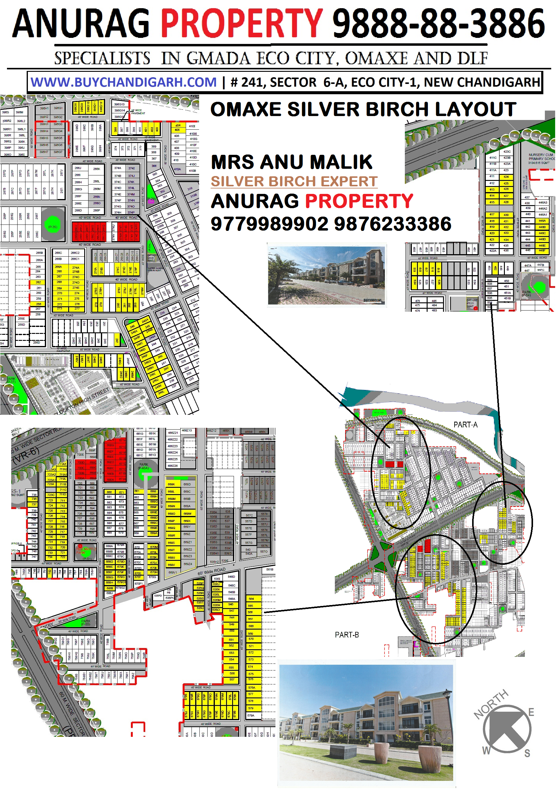 layout plan of omaxe silver birch locations at omaxe new chandigarh phase 1 mullanpur, sas nagar mohali