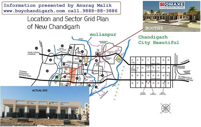 omaxe booths in phase 1new chandigarh mullanpur location map