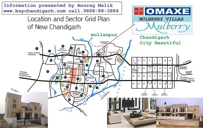 omaxe mulberry villas new chandigarh mullanpur location map
